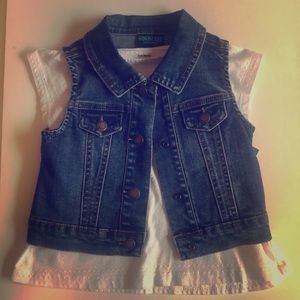 Top & Denim Vest